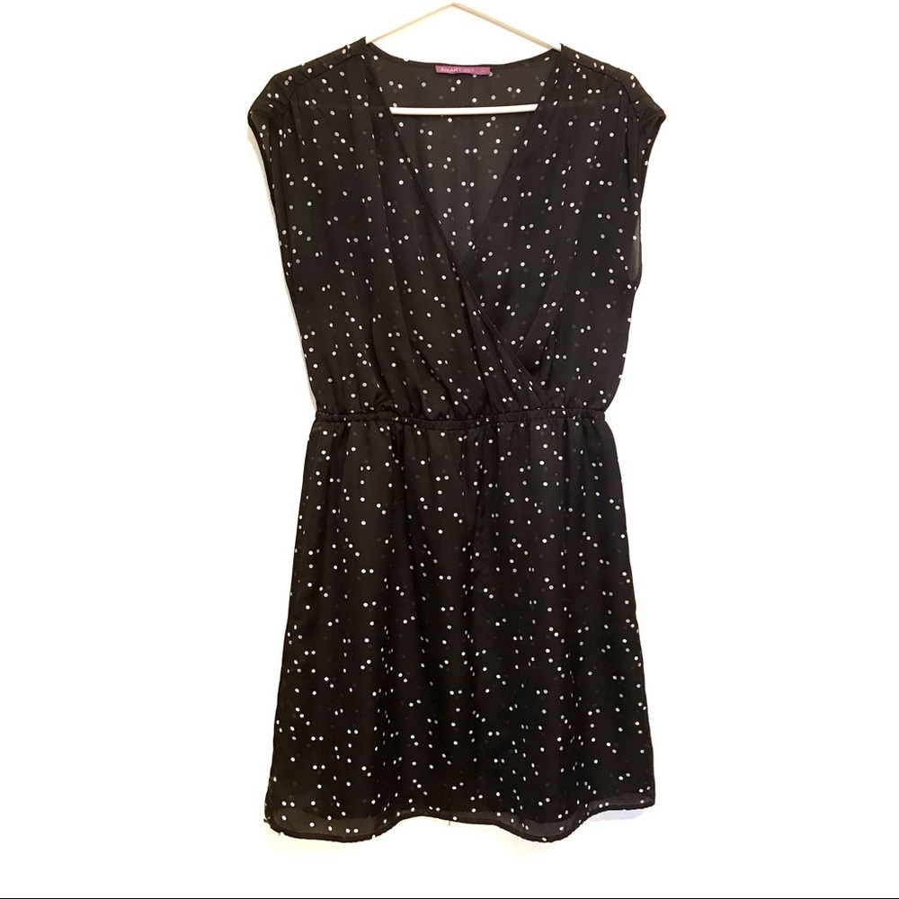 Smart Set wrap neckline printed dress size 10